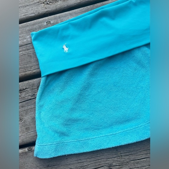 Ralph Lauren Aqua Blue Swimsuit Bathing Suit Cover Up Skirt Medium - Picture 3 of 6